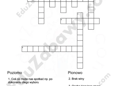 Krzyżówka: Emocje i konsekwencje 41