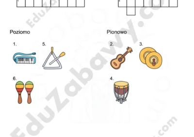Krzyżówka obrazkowa: Instrumenty muzyczne 41
