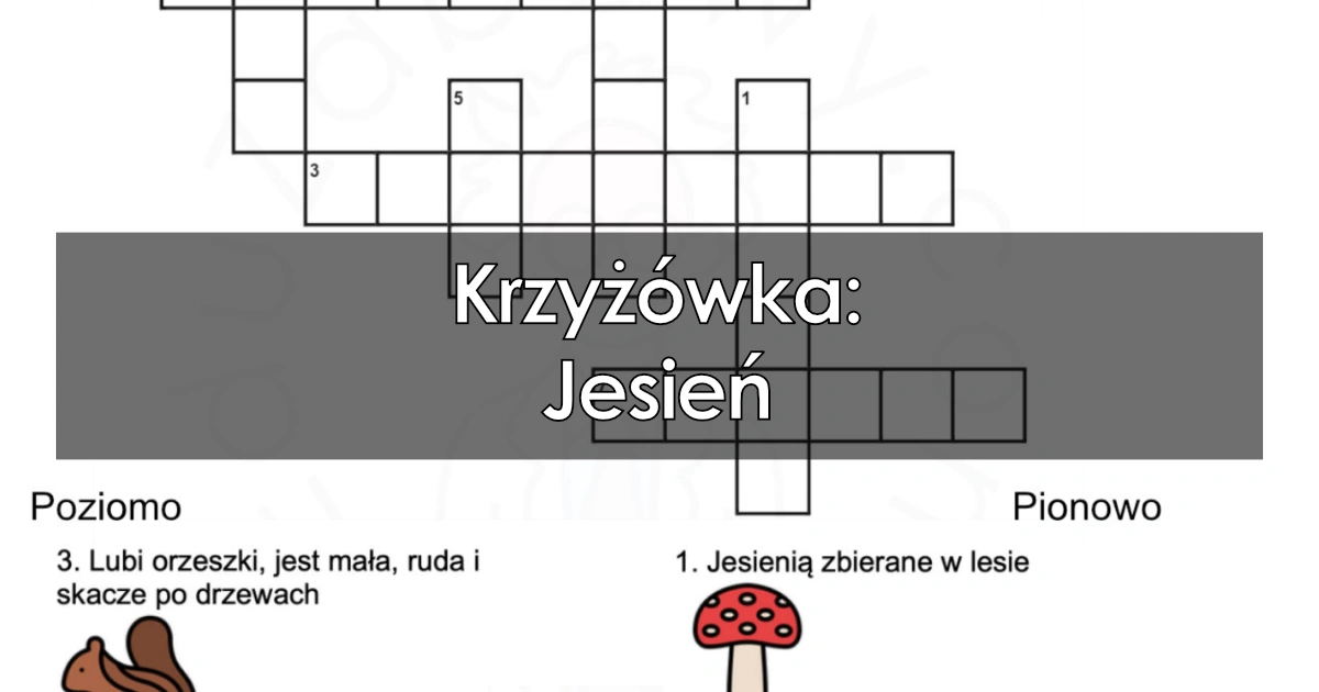 Krzyżówka: Jesień