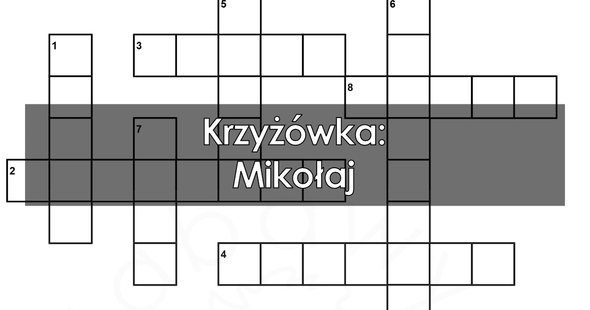 Krzyżówka: Mikołaj
