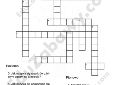 Krzyżówka: Na wsi 41