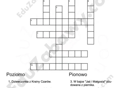 Krzyżówka: Pasowanie na czytelnika 41