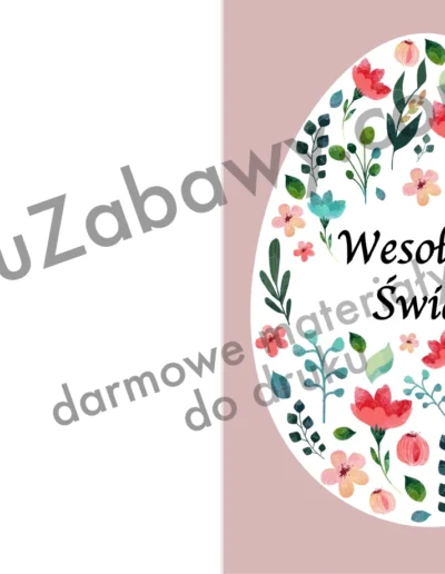 Pisankowa Łąka - Kartka Wielkanocna 1