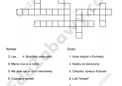 Krzyżówka: Kubuś Puchatek 41