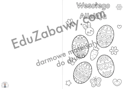 Tęczowe Pisanki - Kreatywna Kartka Wielkanocna do Kolorowania 41