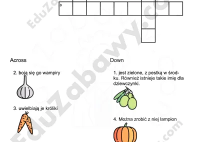 Krzyżówka obrazkowa: Warzywa 41