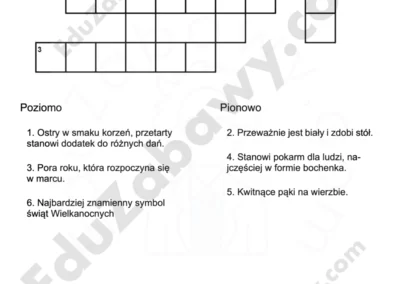 Krzyżówka: Wielkanocne zwyczaje 41