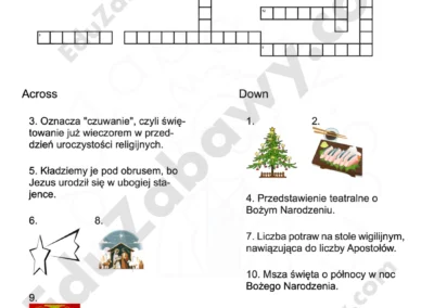 Krzyżówka: Tradycje Bożego Narodzenia 41