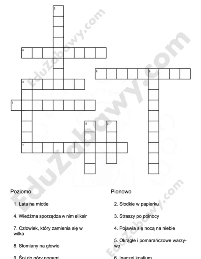 Krzyżówka: Halloween 1