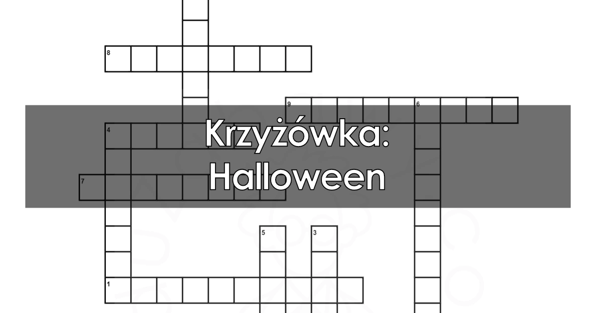 Krzyżówka: Halloween