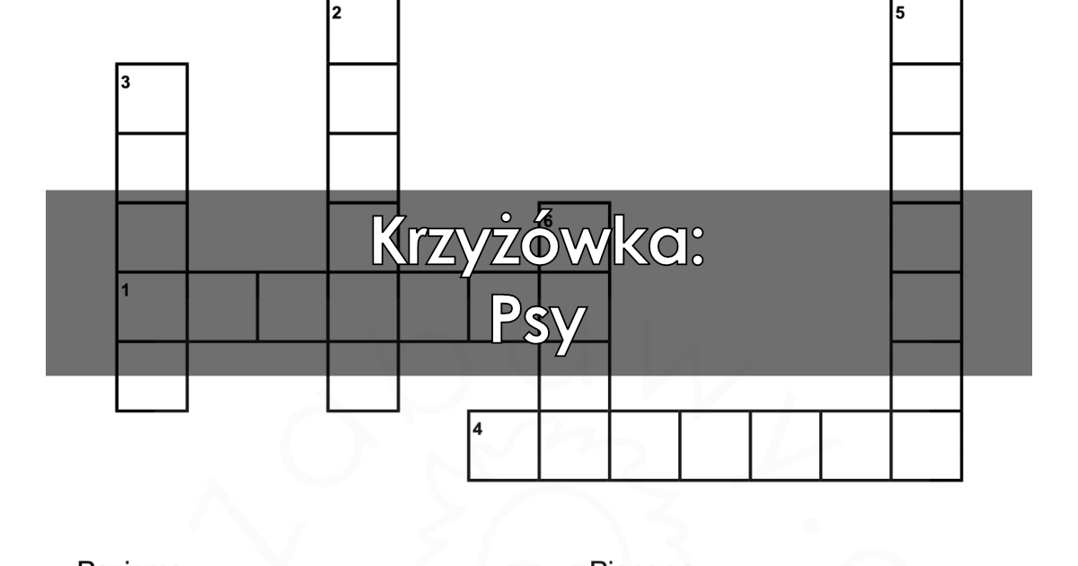 Krzyżówka: Psy