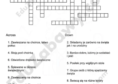 Krzyżówka z j. niemieckiego: Świąteczna 41