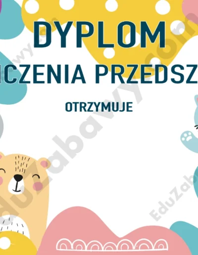 Pożegnanie Przedszkola: Dyplomy 1