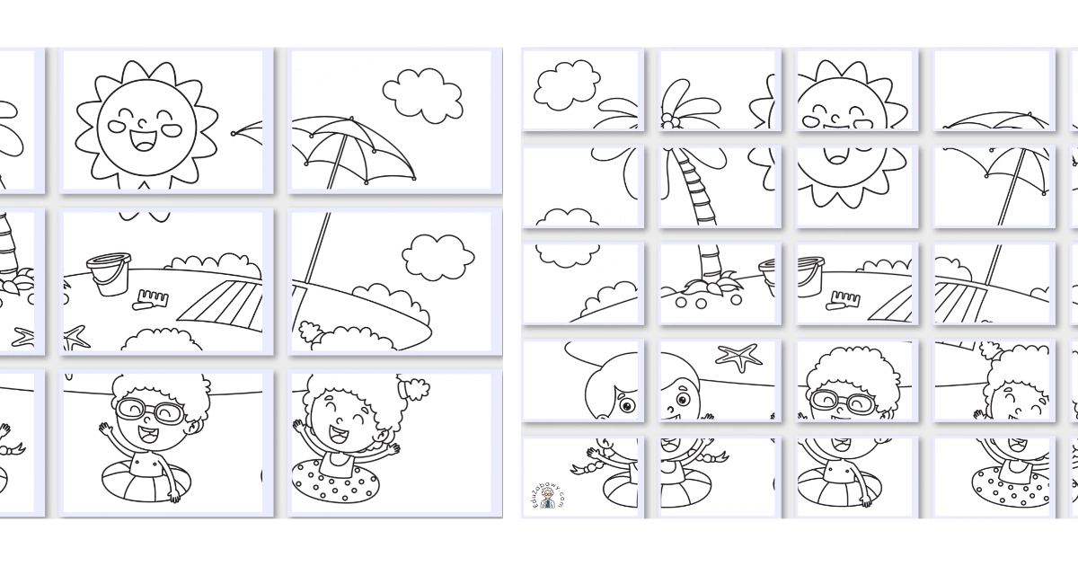 Kolorowanki XXL: Wakacyjna radość na plaży