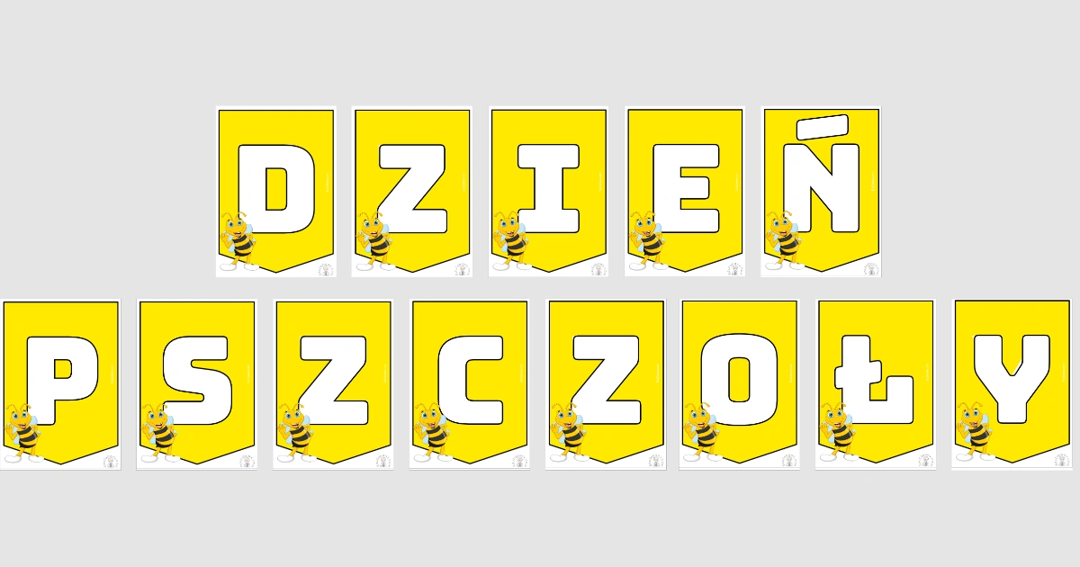 Girlanda na Dzień Pszczoły