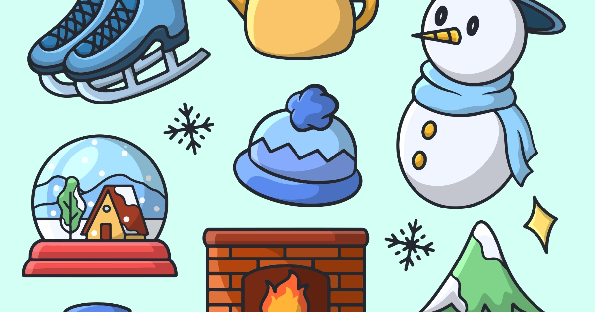 Dekoracja dwustronna: Ciepło i Śnieg