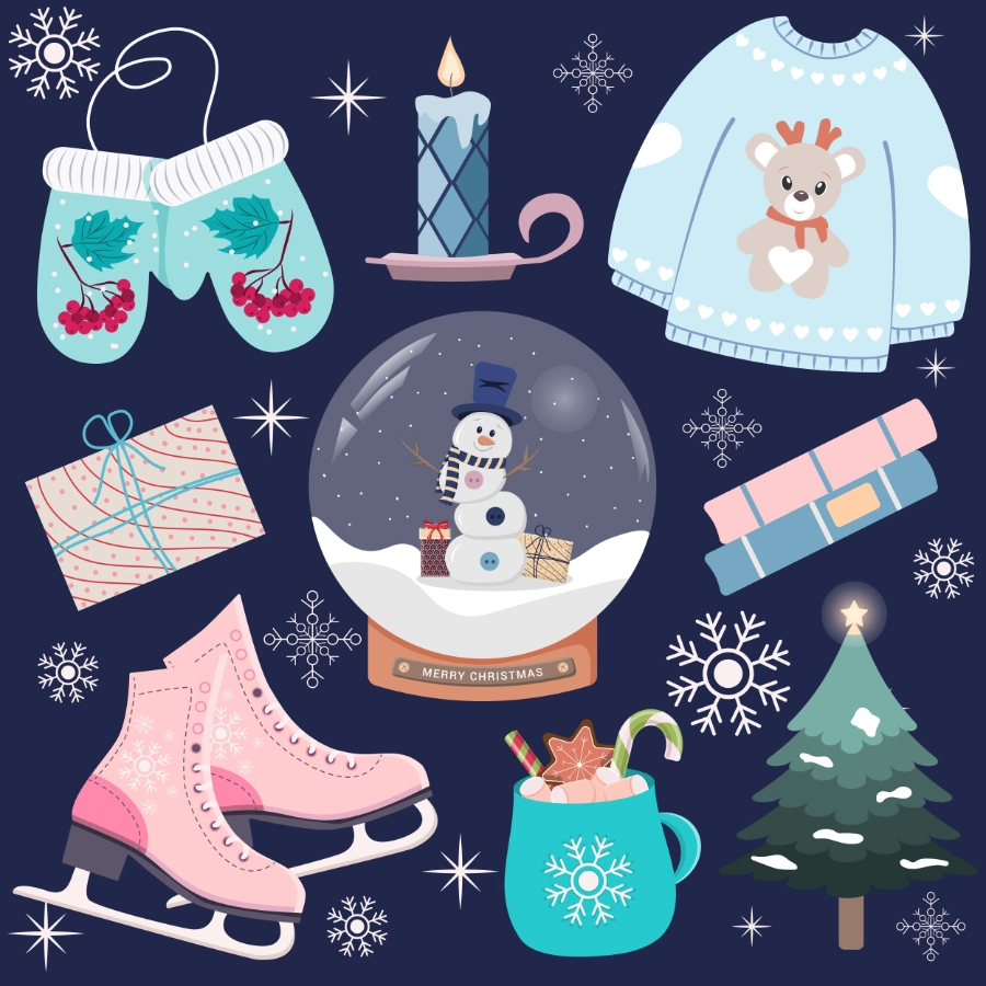 Dekoracja dwustronna: Zimowa Kraina 1