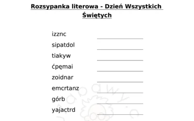 Rozsypanka literowa: Wszystkich Świętych