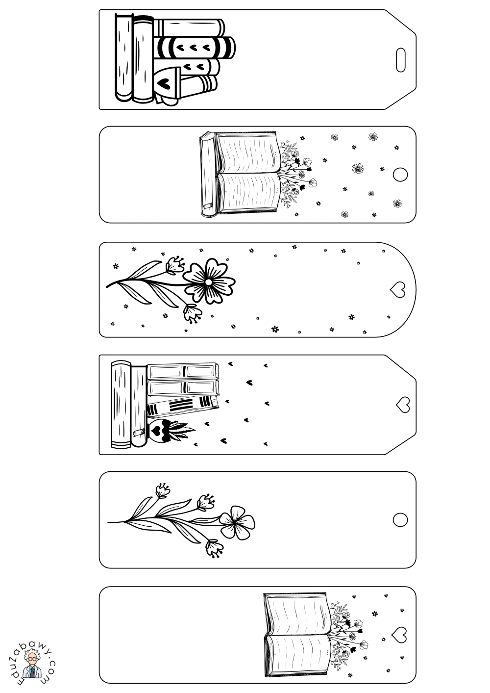Zakładki do kolorowania i wypisania 1