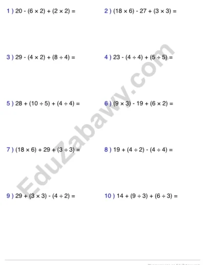 Generator kart pracy: Kolejność wykonywania działań 3