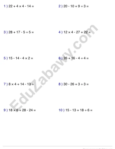 Generator kart pracy: Kolejność wykonywania działań 1