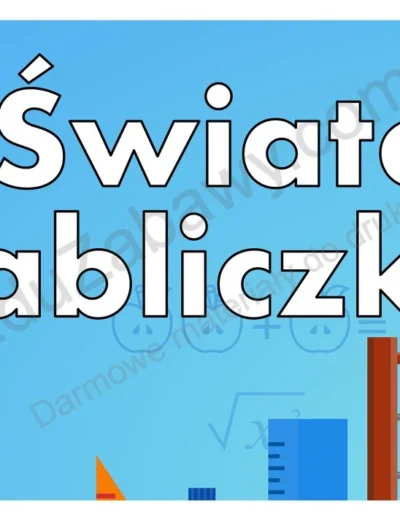 Plakat na Światowy Dzień Tabliczki Mnożenia 3