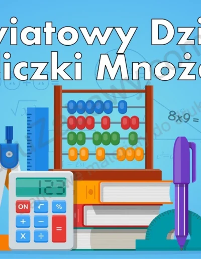 Plakat na Światowy Dzień Tabliczki Mnożenia