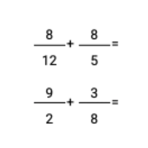 Generator kart pracy: Działania na ułamkach zwykłych