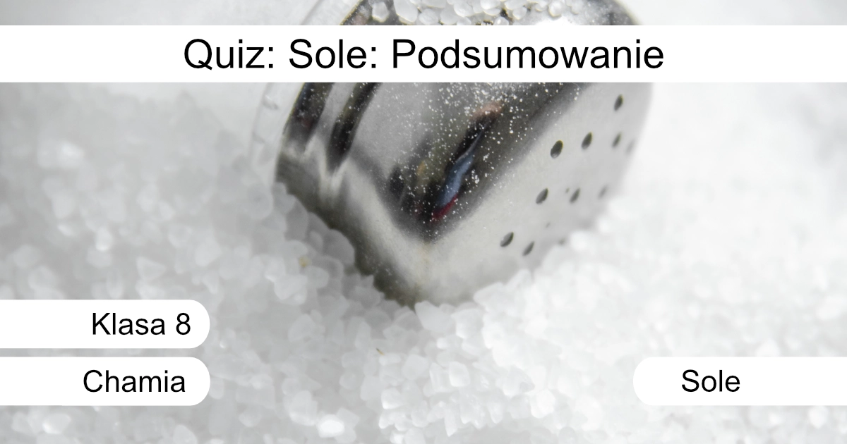 Quiz: Sole: Podsumowanie