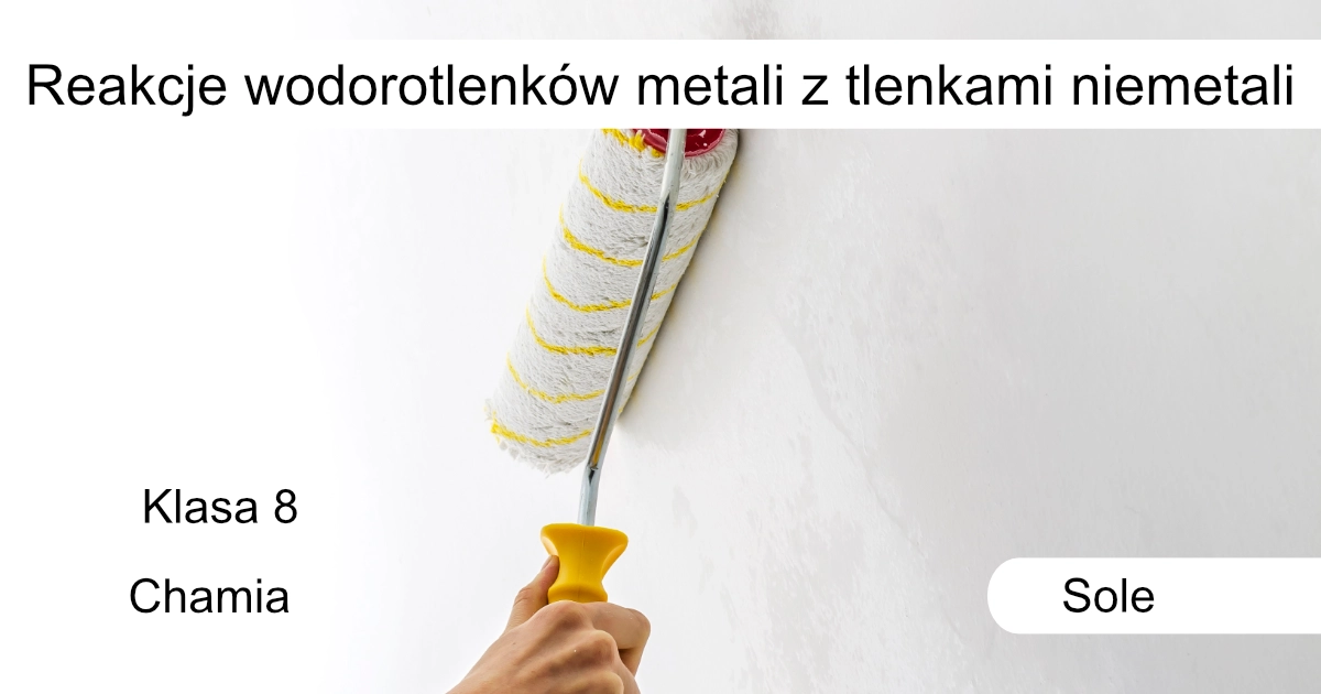 Quiz: Reakcje wodorotlenków metali z tlenkami niemetali