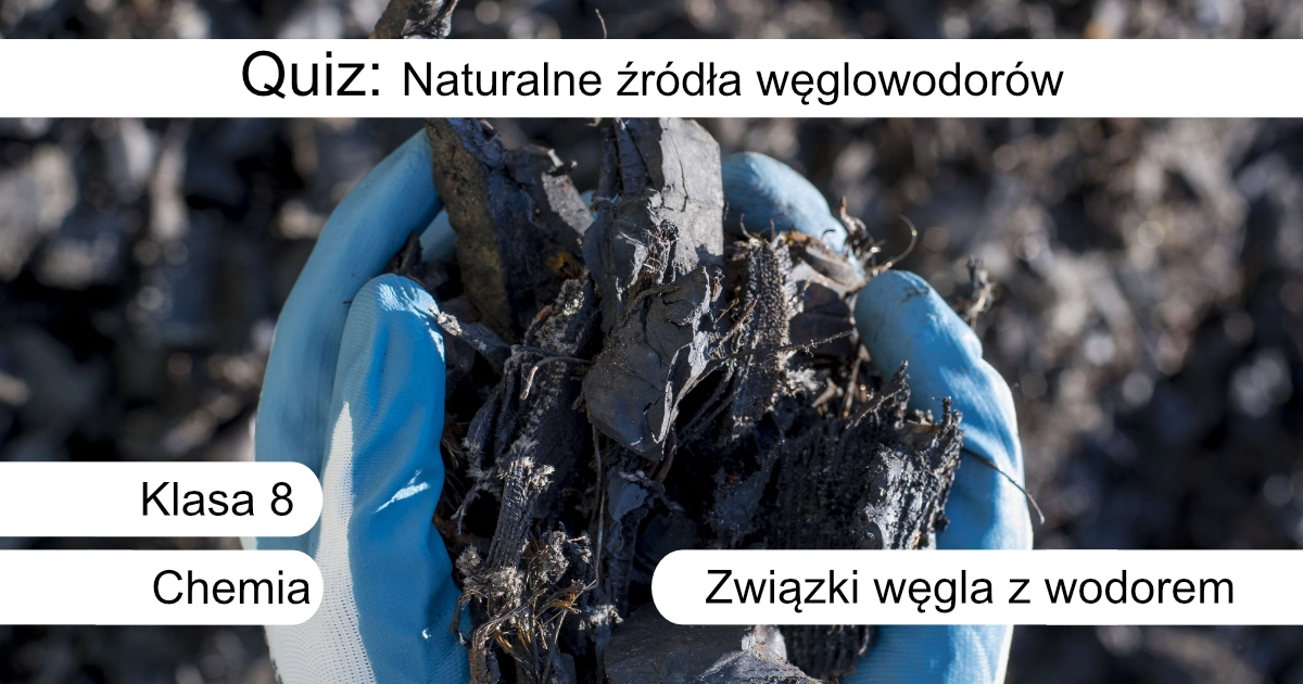Quiz: Naturalne źródła węglowodorów