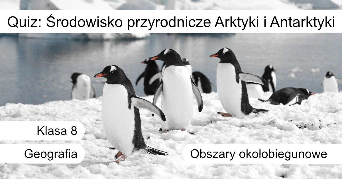 Quiz: Środowisko przyrodnicze Arktyki i Antarktyki