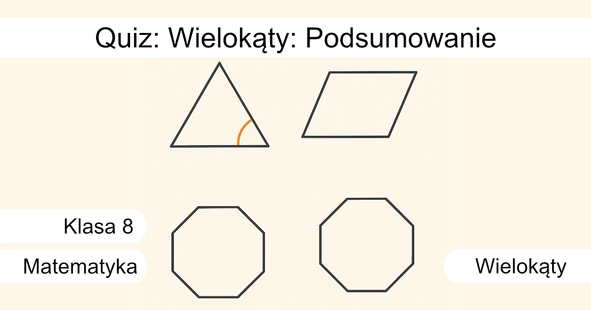 Quiz: Wielokąty: podsumowanie