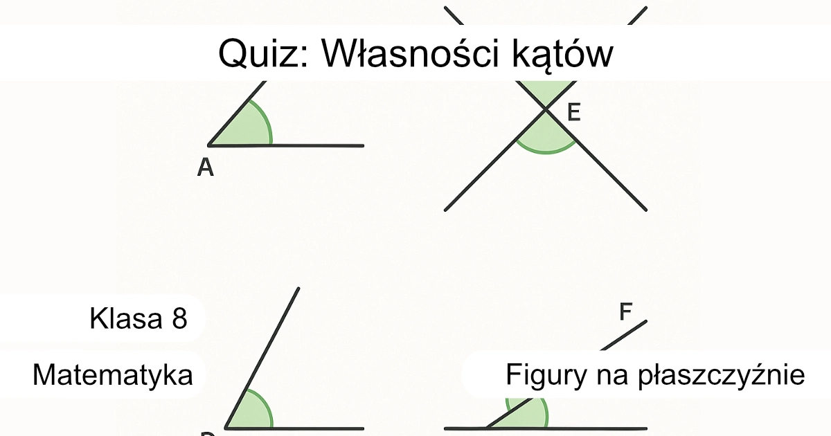 Quiz: Własności kątów