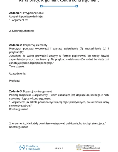 Argument kontra kontrargument 42