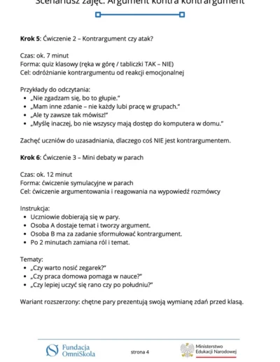 Argument kontra kontrargument 47