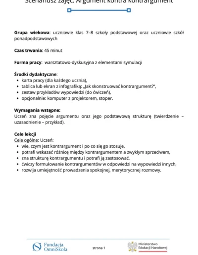 Argument kontra kontrargument 44