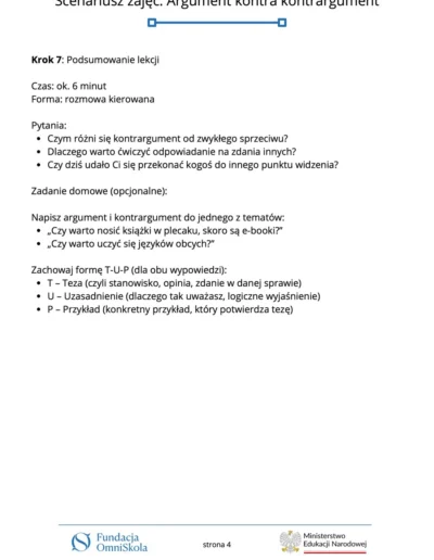 Argument kontra kontrargument 48