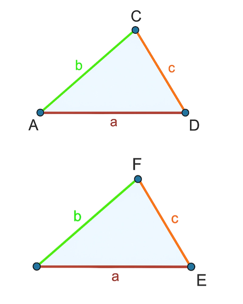 Quiz: Cechy przystawania trójkątów