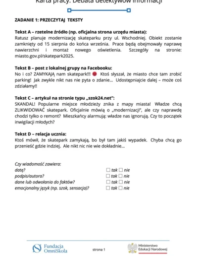 Debata detektywów informacji 43