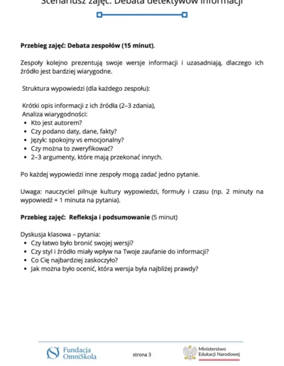 Debata detektywów informacji 46