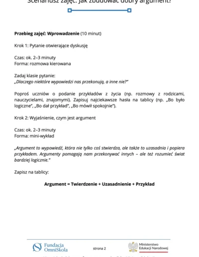 Jak zbudować dobry argument? 45