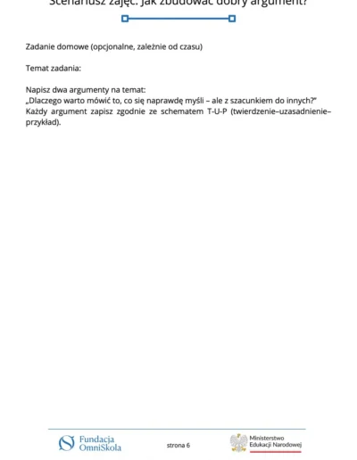 Jak zbudować dobry argument? 49