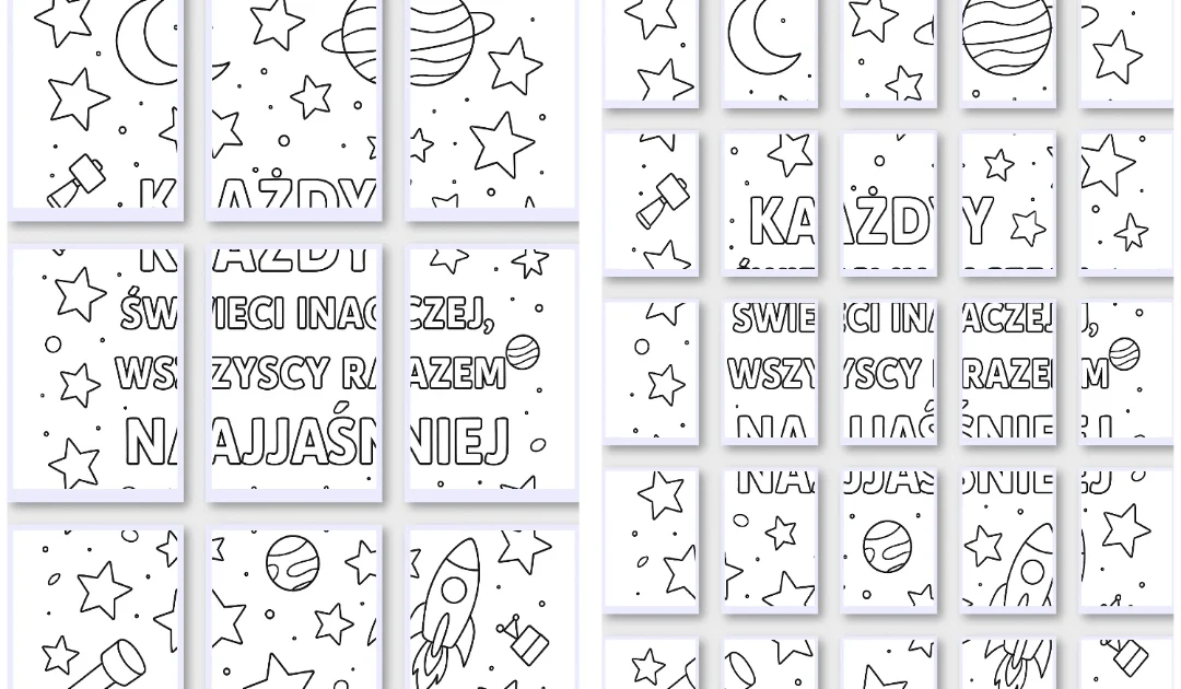 Kolorowanki XXL: Każdy świeci inaczej