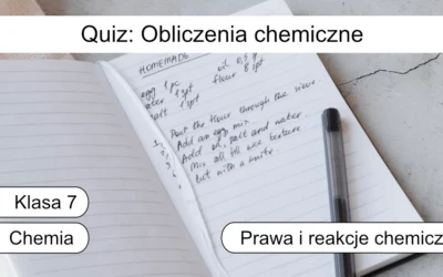 Quiz: Obliczenia chemiczne