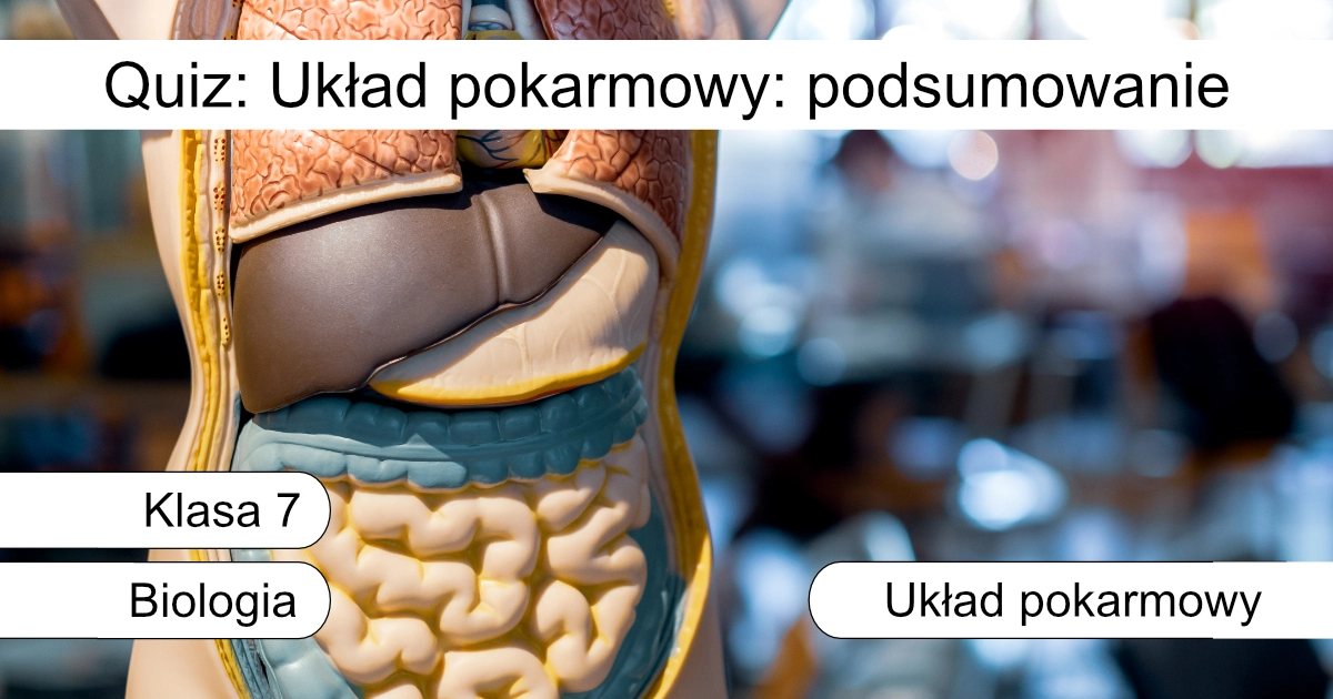 Quiz: Układ pokarmowy: podsumowanie