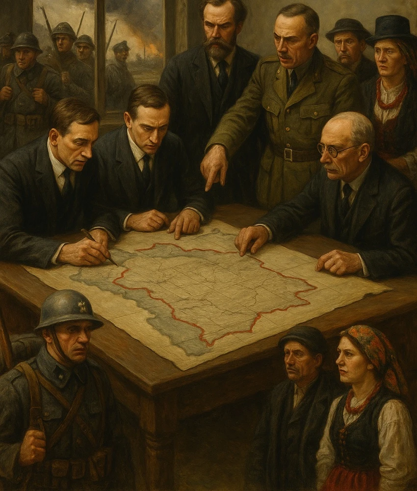 Quiz: Kształtowanie się granic odrodzonej Polski