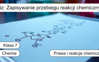 Quiz: Zapisywanie przebiegu reakcji chemicznych