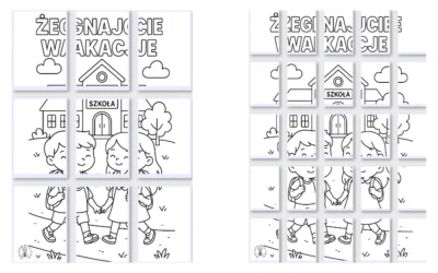 Kolorowanki XXL: Żegnajcie wakacje