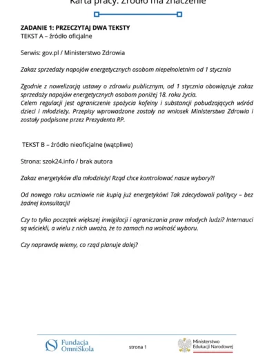 Źródło ma znaczenie! 42